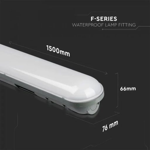 V-TAC 48W Vízálló LED armatúra 150 cm 120° 4500K IP65 - 6184
