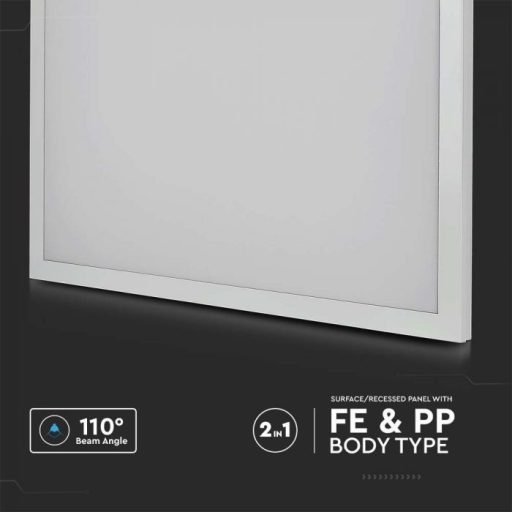 V-TAC Falon kívüli és süllyeszthető LED panel 36W 600 x 600 mm 6400K - 638021