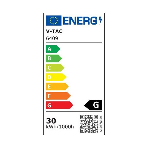 V-TAC Lineáris LED panel 30W 6400K - 6409