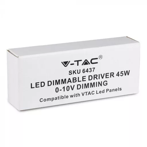 V-TAC 0-10 Volton dimmelhető LED panel tápegység 45W - 6437