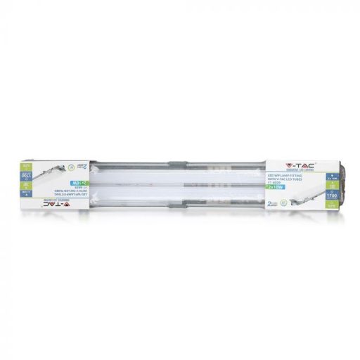 V-TAC LED Vízálló Lámpa 60cm 2x10W 4000K - 6465