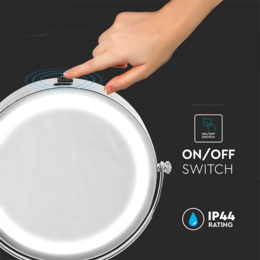 V-TAC LED 3W 4xAA  sminktükör 6400K - 6629