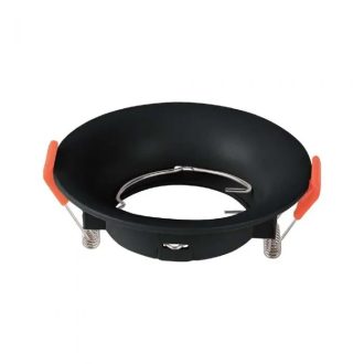   V-TAC Led GU10 Spot Keret kerek beépíthető - fekete - 6633
