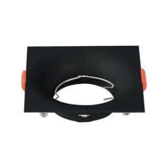   V-TAC Led GU10 Spot Keret négyzet beépíthető - fekete - 6635