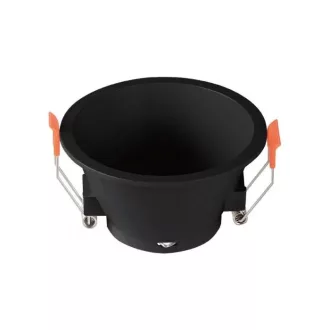   V-TAC Led GU10 Spot Keret kerek beépíthető - fekete - 6637