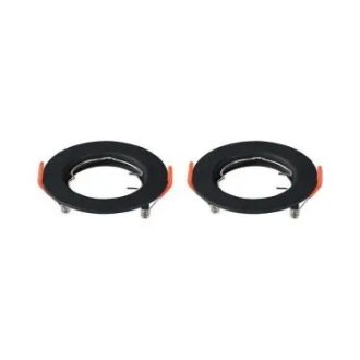   V-TAC Led GU10 Spot Keret csomag (2db) kerek beépíthető - fekete - 6641