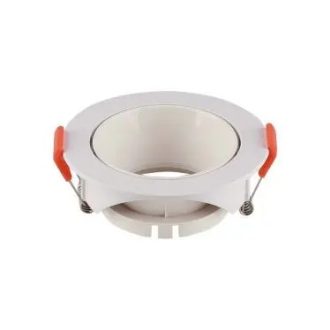   V-TAC Led GU10 Spot Keret kerek beépíthető - fehér + fehér - 6644