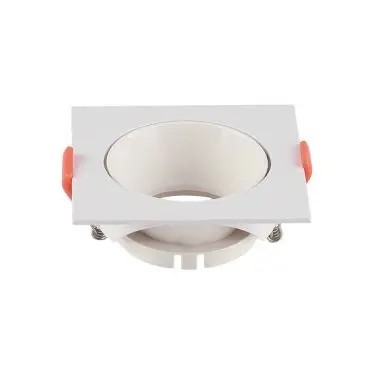 V-TAC Led GU10 Spot Keret négyzet beépíthető - fehér + fehér - 6650