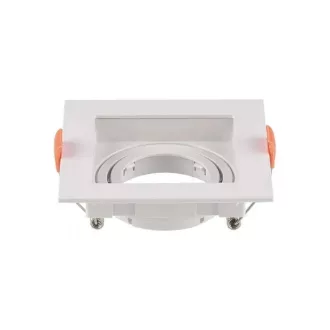   V-TAC Led GU10 Spot Keret négyzet beépíthető - fehér - 6656