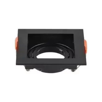   V-TAC Led GU10 Spot Keret négyzet beépíthető - fekete - 6657
