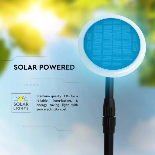 V-TAC 8W Napelemes (Solar) kerti világítás -  3000K - 6670