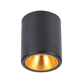   V-TAC Led GU10 Falon kívüli keret kör forma - fekete - 6691