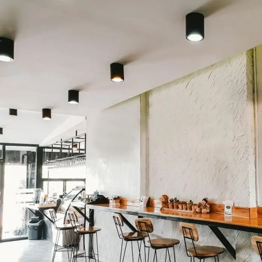 V-TAC Led GU10 Falon kívüli keret kör forma - fekete - 6691