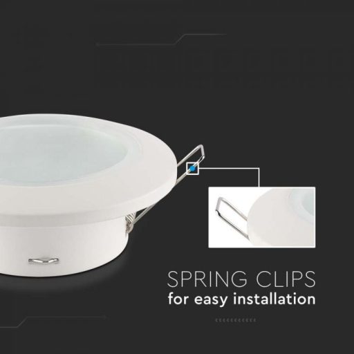 V-TAC Led GU10 Spot Keret kerek beépíthető - fehér - 6698