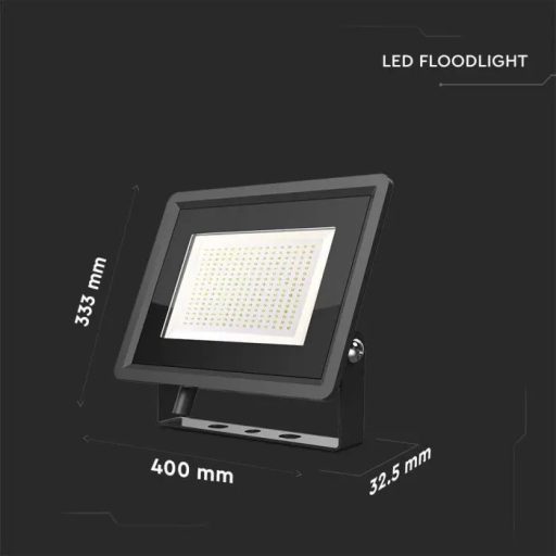 V-TAC 200W LED reflektor 100° 4000K fekete házas F széria - 6733 Akciós