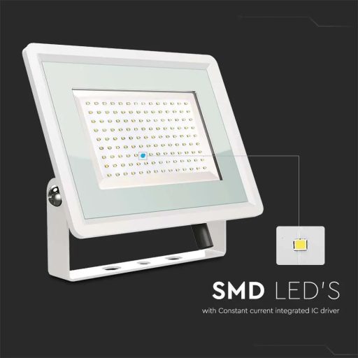 V-TAC 200W LED reflektor 100° 6400K fehér házas F széria - 6736
