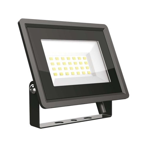 V-TAC 20W LED reflektor 100° 3000K fekete házas F széria - 6737