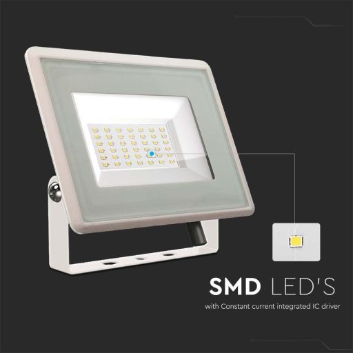 V-TAC 30W LED reflektor 100° 3000K fehér házas E széria - 6746