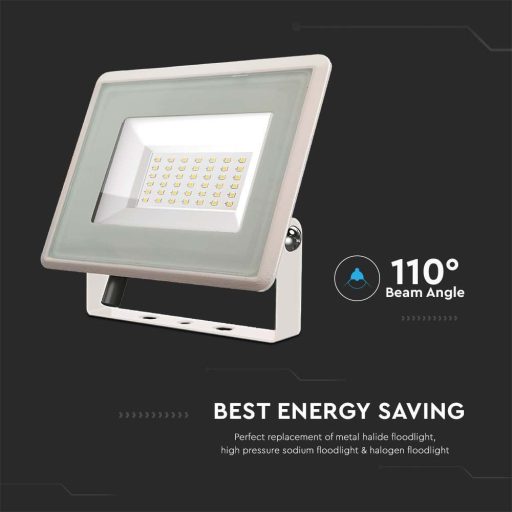 V-TAC 30W LED reflektor 100° 3000K fehér házas E széria - 6746