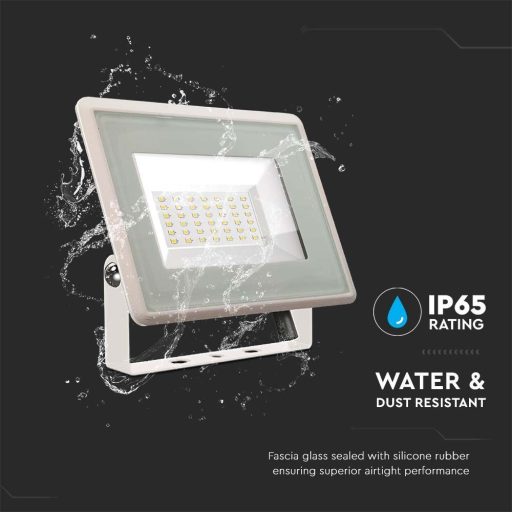 V-TAC 30W LED reflektor 100° 4000K fehér házas E széria - 6747