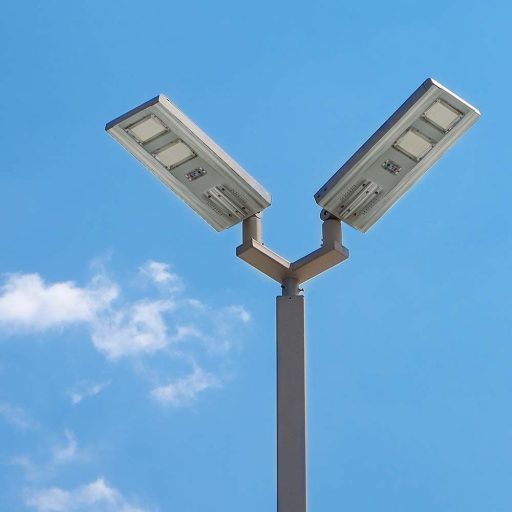 V-TAC 200W LED utcai lámpa Napelemes (SOLAR) 120lm/W 6400K - 6756