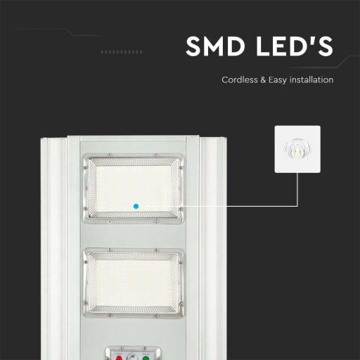 V-TAC 200W LED utcai lámpa Napelemes (SOLAR) 120lm/W 6400K - 6756