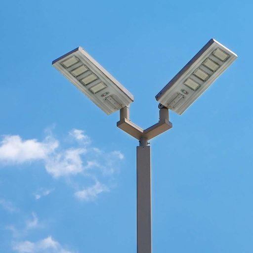 V-TAC 50W LED utcai lámpa Napelemes (SOLAR) 120lm/W 4000K - 6759