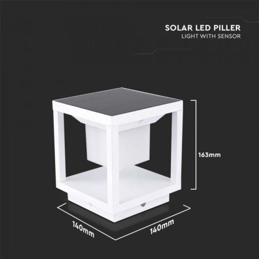 V-TAC Solar Kerti lámpa, fehér 2W 3000K IP65 - 6806