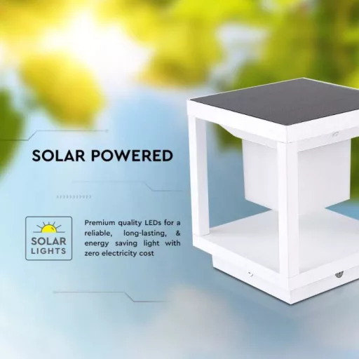 V-TAC Solar Kerti lámpa, fehér 2W 3000K IP65 - 6806