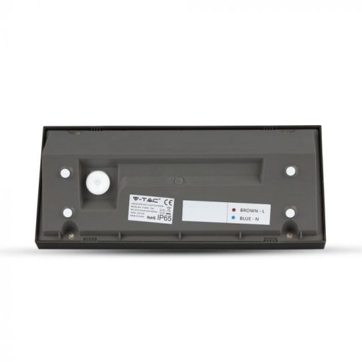 V-TAC 12W LED kültéri lámpa IP65 fekete színű 4000K - 6808