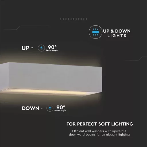 V-TAC 17W LED fali lámpa IP65 rozsda barna - 4000K - 6829