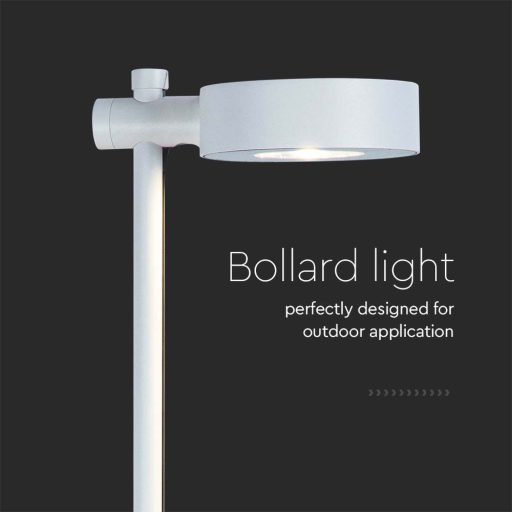V-TAC LED 7W leszúrható kerti lámpa - IP65 - fehér - 3000K - 6836