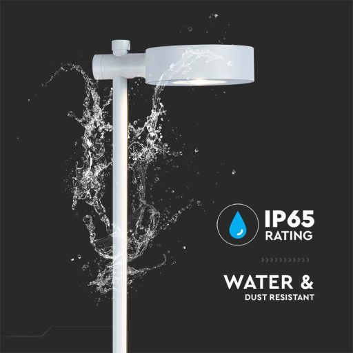 V-TAC LED 7W leszúrható kerti lámpa - IP65 - fehér - 4000K - 6837