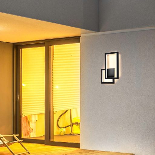 V-TAC 20W LED design fali lámpatest - fekete - 3000K - 6842