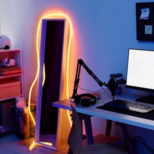 V-TAC LED Neon flex 12W/M - 10M/Tekercs - 24V - IP20 - Amber- 6873