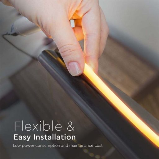V-TAC LED Neon flex 12W/M - 10M/Tekercs - 24V - IP20 - Amber- 6873