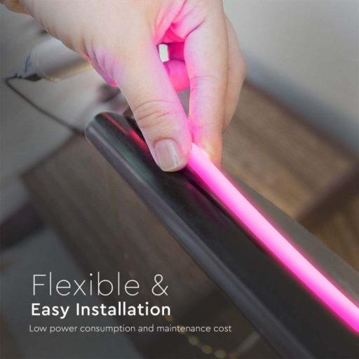 V-TAC LED Neon flex 12W/M - 10M/Tekercs - 24V - IP20 - Pink - 6874