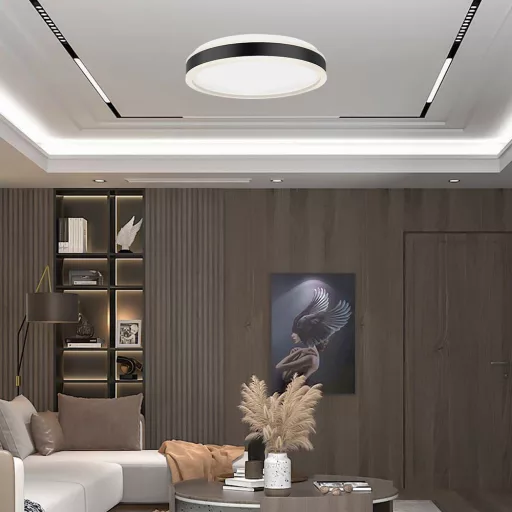 V-TAC 42W LED mennyezeti dizájn lámpa - fekete  - 6911