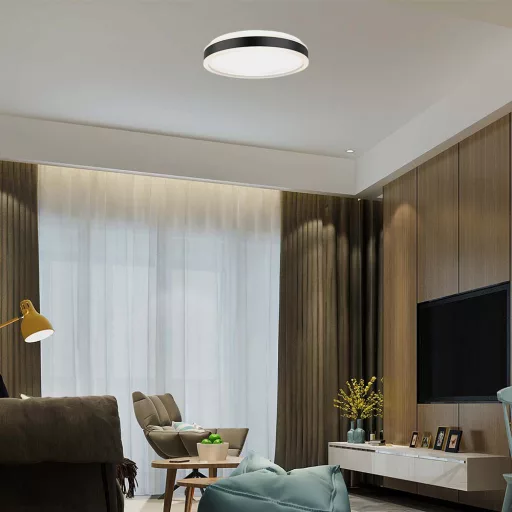 V-TAC 42W LED mennyezeti dizájn lámpa - fekete  - 6911