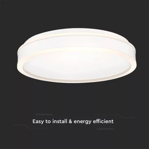V-TAC 42W LED mennyezeti dizájn lámpa - fekete  - 6912