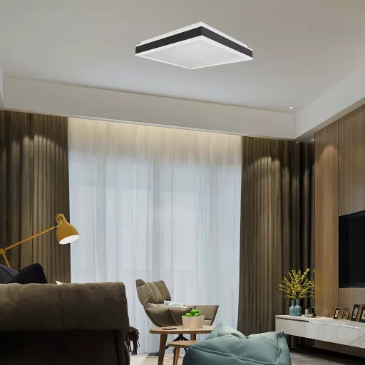 V-TAC 38W LED mennyezeti dizájn lámpa - fekete  - 6914