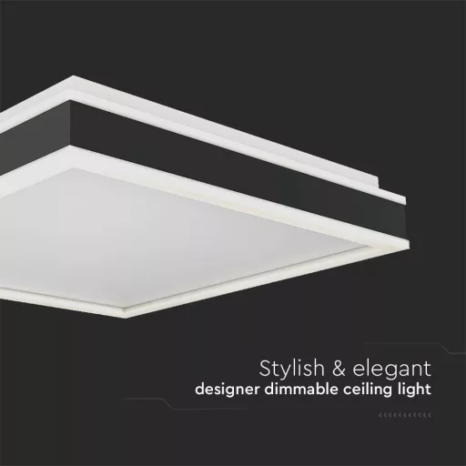 V-TAC 38W LED mennyezeti dizájn lámpa - fekete  - 6914