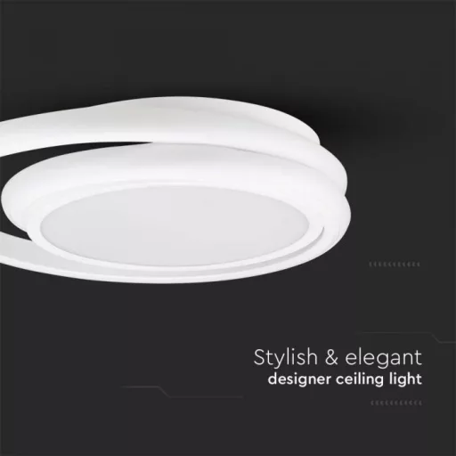 V-TAC 38W LED mennyezeti dizájn lámpa - fehér  - 6921