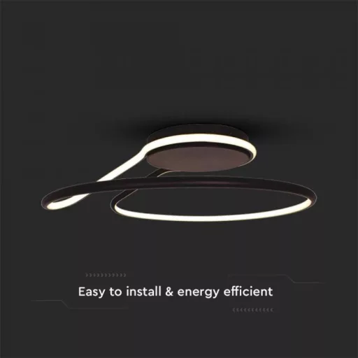 V-TAC LED dizájn lámpa - dimmelhető - 54W 4000K - fekete - 6923