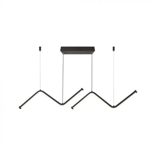 V-TAC 12W design függeszték - fekete - 4000K  - 6937