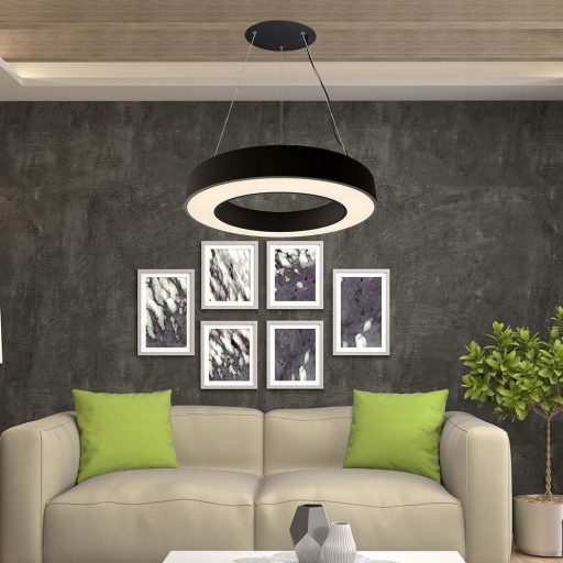 V-TAC 50W Led dimmelhető függeszték - fekete - 4000K - 6957