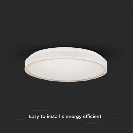 V-TAC LED dizájn lámpatest kerek forma 18W 4000K - 6987