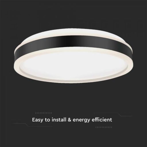 V-TAC LED dizájn lámpatest kerek forma 24W 4000K - 6988