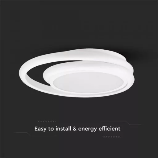 V-TAC 24W LED mennyezeti dizájn lámpa - fehér  - 6995