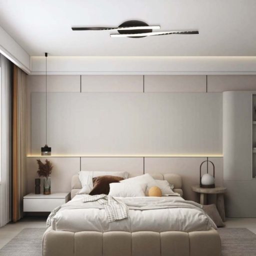 V-TAC 12W LED mennyezeti lámpa - fekete - 3000K - 7001